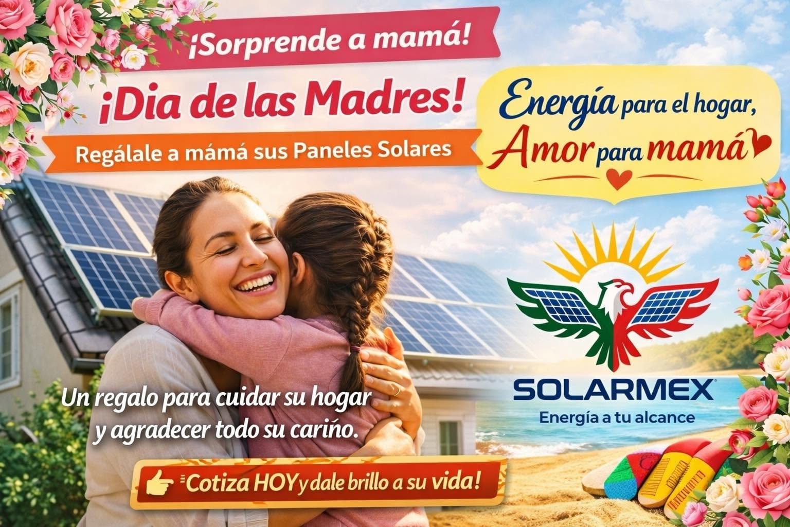 💐 Este Día de las Madres, regálale el poder del sol.